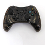 Wireless Game Controller RGB Glare Game Hand Joystick Computer and Phone Game Controller for Switch PS3/PC Transparent Black 02