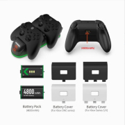 Dual Battery Gamepad Charger LED Display with 2 4800mAh Battery Wireless Gamepad Charger TYX-1623X For Xbox Series and One/X/S