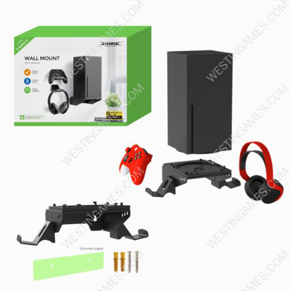 Wall Bracket Holder Game Controller Headphones Storage Bracket TYX-3602 For Xbox Series X Console