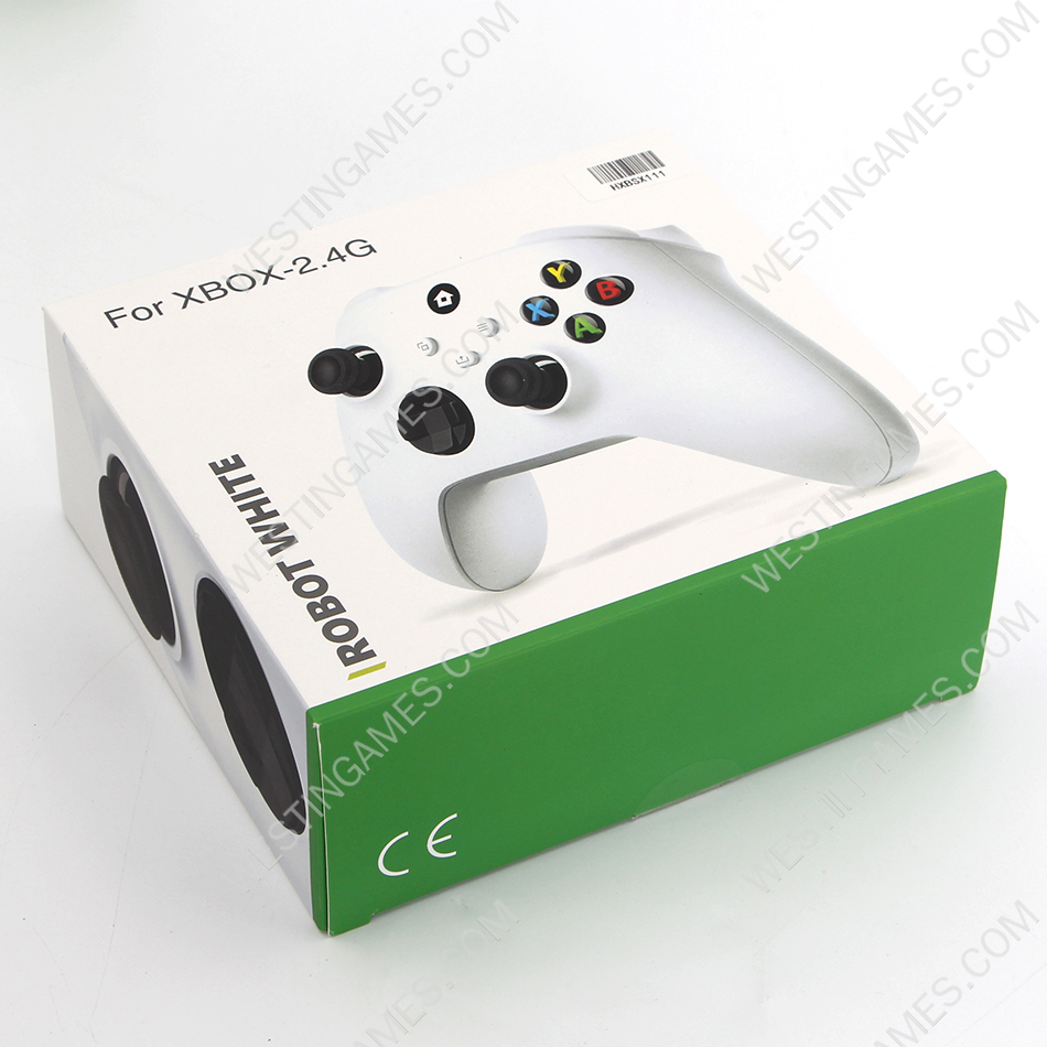 Wireless Game Joysticks Controller with 2.4G Adapter Receiver For Xbox Series X/S Console Windows PC - White