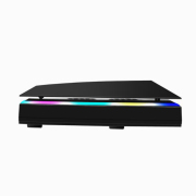 External Host Universal RGB Cooling Fan Dust-proof Top Heat Radiation Fan for PS5 Console - Black