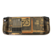 Modified Heat Sink Backshell Rear Back Plate Shell Replacement Case Set Accessories For Steam Deck - Clear Coffee 02