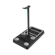 RGB Console Vertical Stand with Controller Charging Dock 1400mAh Battery and Earphone Stand for XBOX Series S X