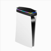 External Host Universal RGB Cooling Fan Dust-proof Top Heat Radiation Fan for PS5 Console - Black 02