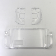 New 3in1 Transparent Crystal Protecting Cover Case for Valve Steam Deck - Clear 05