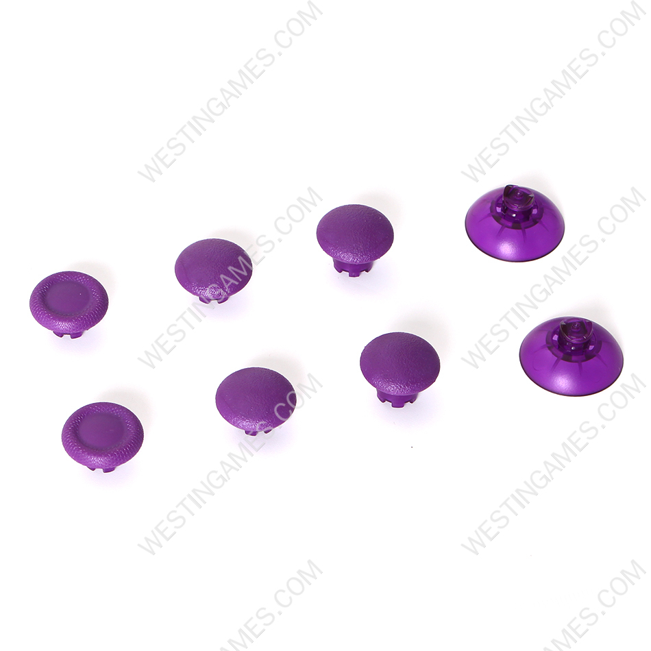 8x Analog Gamepads Rockers Cap Cover Handle Button Grip Part Replacement for PS5 Edge Controller Purple