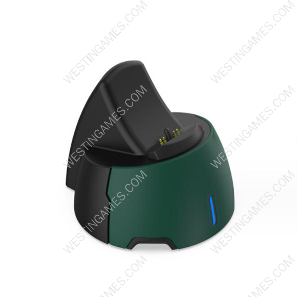 Portable Single Slot Fast Charging Dock Stand with Breathing indicator for PS5 and Edge Gamepad Controller - Dark Green