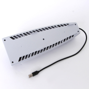 External Host Universal RGB Cooling Fan Dust-proof Top Heat Radiation Fan for PS5 Console - White 06