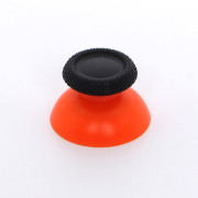Replacement 3D Analog Top Cover Shell Thumb Stick Cap for PS5 Controller - Black and Orange