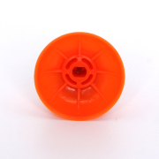 Replacement 3D Analog Top Cover Shell Thumb Stick Cap for PS5 Controller - Black and Orange 02