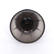 Replacement 3D Analog Top Cover Shell Thumb Stick Cap for PS5 Controller - Clear Black 02
