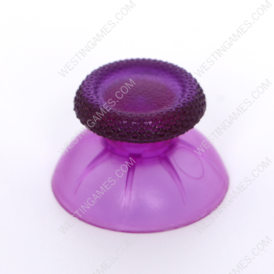Replacement 3D Analog Top Cover Shell Thumb Stick Cap for PS5 Controller - transparent Purple