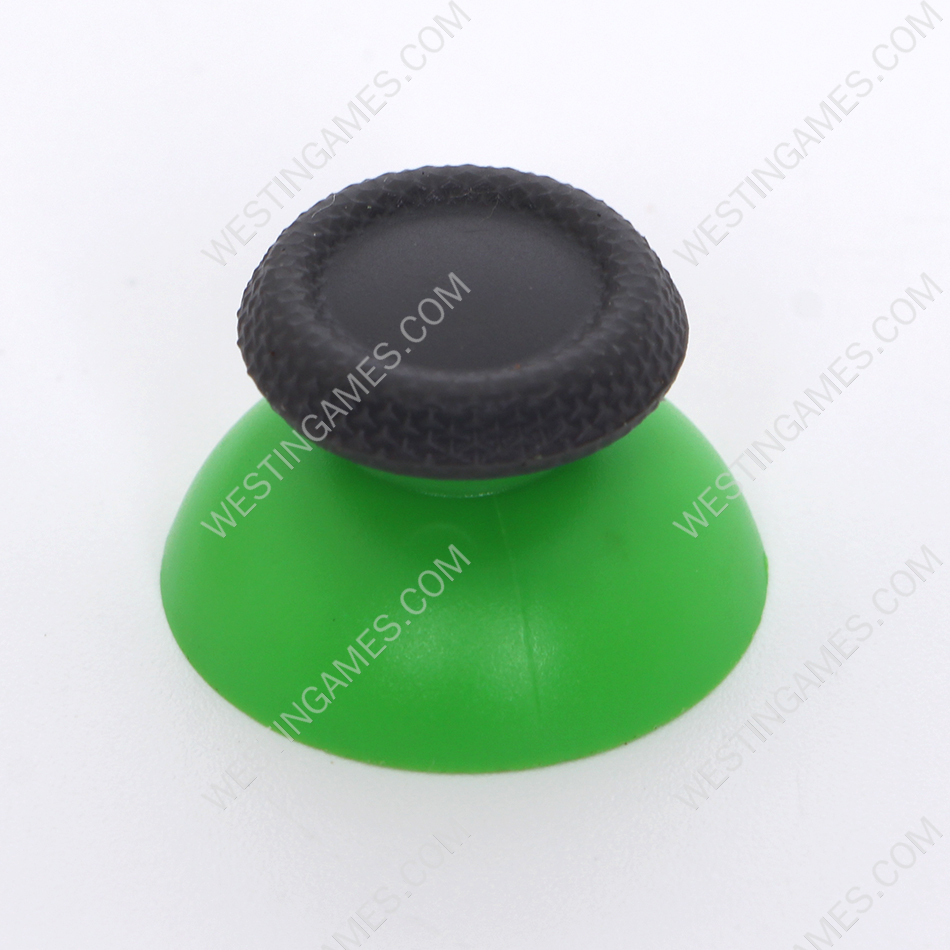 Replacement 3D Analog Top Cover Shell Thumb Stick Cap for PS5 Controller - Green and Grey