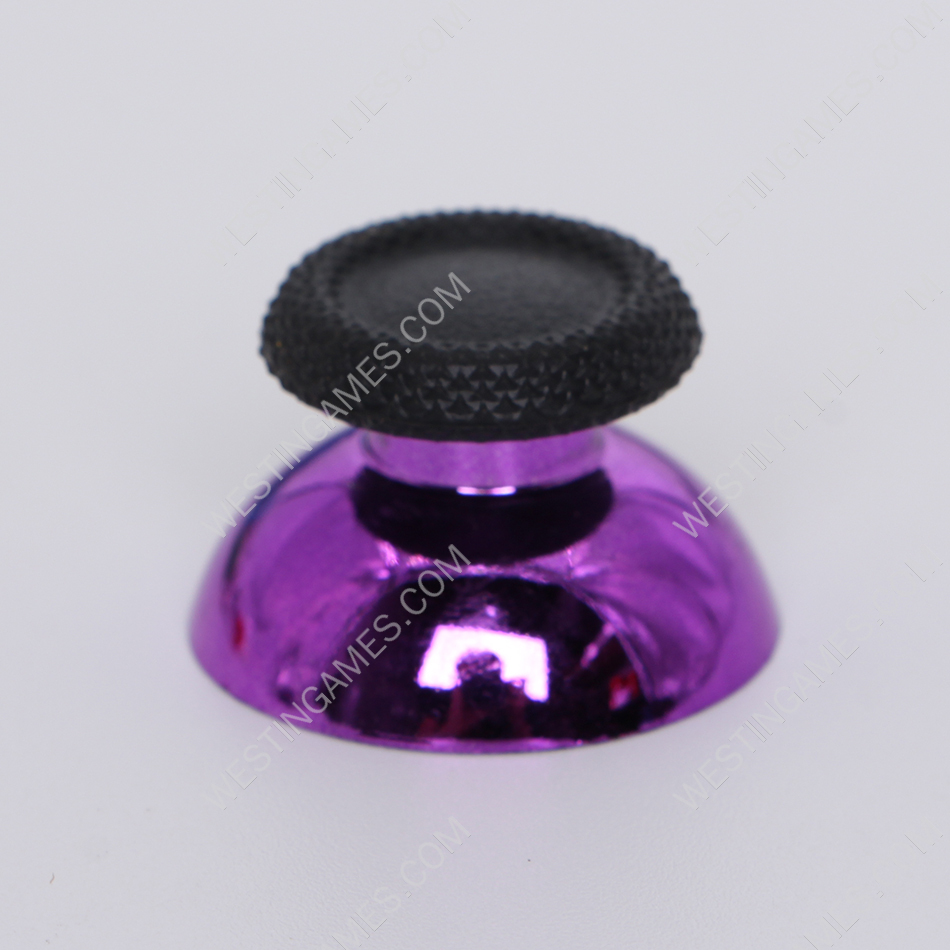 Mirror Chrome 3D Analog Top Cover Shell Thumb Stick Cap for PS5 Controller- Purple 03