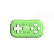 8BitDo Micro Bluetooth Controller Pocket-sized Mini gamepad for Switch, Android, and Raspberry Pi, Support Keyboard Mode - Green