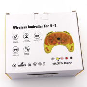 Pekingese Theme Bluetooth Wireless Handheld Pro Gamepad Controller with Wakeup for Switch Yellow 05