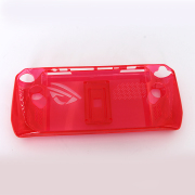 Transparent Crystal Protecting Cover Case with Stand for ROG Ally - Clear Red 02