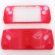Transparent Crystal Protecting Cover Case with Stand for ROG Ally - Clear Red 05