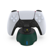 Portable Single Slot Fast Charging Dock Stand with Breathing indicator for PS5 and Edge Gamepad Controller - Dark Green 02