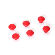 6x Analog Gamepads Rockers Cap Cover Handle Button Grip Part Replacement for PS5 Edge Controller Red