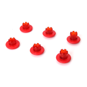 6x Analog Gamepads Rockers Cap Cover Handle Button Grip Part Replacement for PS5 Edge Controller Red 02