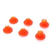 6x Analog Gamepads Rockers Cap Cover Handle Button Grip Part Replacement for PS5 Edge Controller Orange 02