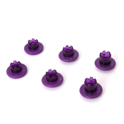 6x Analog Gamepads Rockers Cap Cover Handle Button Grip Part Replacement for PS5 Edge Controller Purple 02