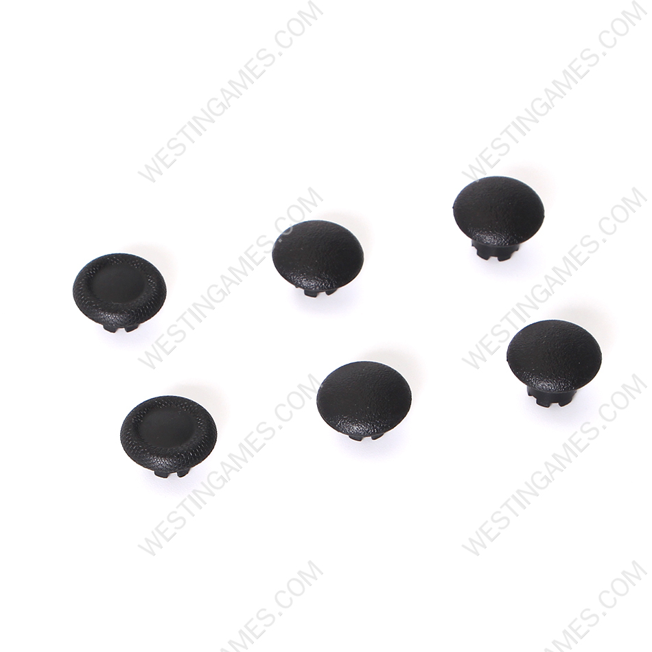 6x Analog Gamepads Rockers Cap Cover Handle Button Grip Part Replacement for PS5 Edge Controller Black