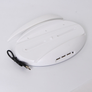 2in1 Vertical Cooler Cooling Base Stand with LED RGB Light for PS5 Console - White