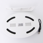 2in1 Vertical Cooler Cooling Base Stand with LED RGB Light for PS5 Console - White 04