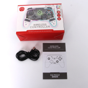 RGB Light Joystick Wireless six-axis Pro Controller Joy wireless Gamepad Motion Control Rear Button with Hall trigger For Switch 06