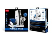 Multifunctional Cooling Fan Base USB Expansion Port with Indicator Light Disc Storage and USB Hub PG-P5S028 for PS5 Slim/PS5 Host 