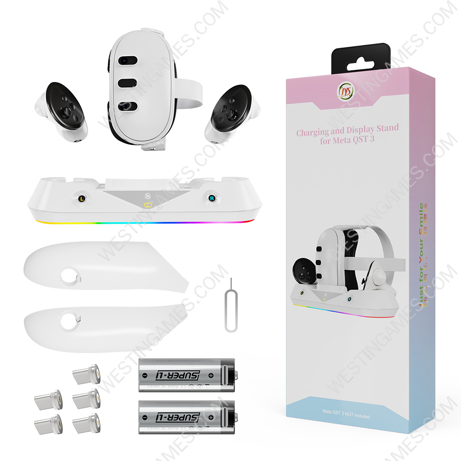 Meta Quest3 VR glasses handle magnetic colorful charging base JYS-MQ001
