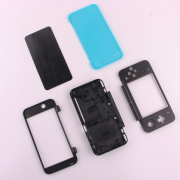 Housing Top and Bottom Shell Case 5PCS Set Replacement for NEW 2DS XL - Black