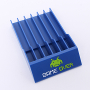 6 Game Disc Storage Seat Gamebox Stand for Switch oled and Switch Lite Blue Game OVer 02
