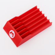 6 Game Disc Storage Seat Gamebox Stand for Switch oled and Switch Lite Red Mario M