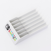 6 Game Disc Storage Seat Gamebox Stand for Switch oled and Switch Lite White Switch LOGO