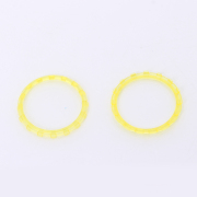 Analog Thumbstick Accent Rings Replacement Parts For PS5 Controller - Clear Yellow