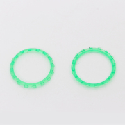 Analog Thumbstick Accent Rings Replacement Parts For PS5 Controller - Clear Deep Green