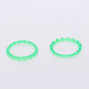 Analog Thumbstick Accent Rings Replacement Parts For PS5 Controller - Clear Deep Green 02