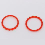 Analog Thumbstick Accent Rings Replacement Parts For PS5 Controller - Clear Red