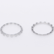 Analog Thumbstick Accent Rings Replacement Parts For PS5 Controller - Clear Grey 02