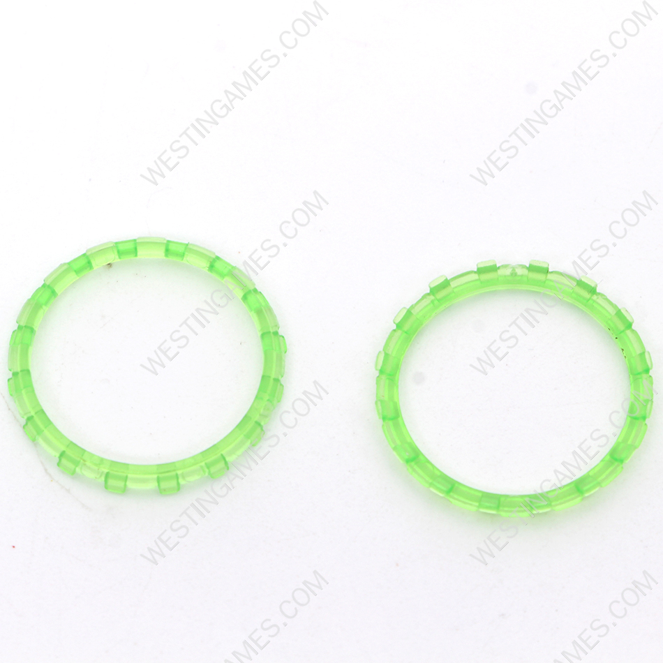 Analog Thumbstick Accent Rings Replacement Parts For PS5 Controller - Clear Light Green