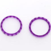 Analog Thumbstick Accent Rings Replacement Parts For PS5 Controller - Clear Purple