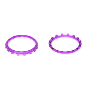 Analog Thumbstick Accent Rings Replacement Parts For PS5 Controller - Clear Purple 02