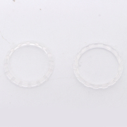 Analog Thumbstick Accent Rings Replacement Parts For PS5 Controller - Clear White