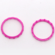 Analog Thumbstick Accent Rings Replacement Parts For PS5 Controller - Rose Red