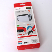 Anti-slip TPU Protective Case Back Cover Fit TNS-1186 for Switch OLED Game Console - Black 06