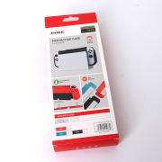 Anti-slip TPU Protective Case Back Cover Fit TNS-1186 for Switch OLED Game Console - Red 06