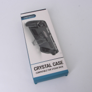 Complete Crystal Protective Cover Case with Stand for Steamdeck - Transparent Clear